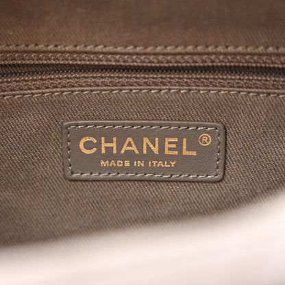 Chanel Shiny Calfskin Goatskin Quilted Coco Curve Vanity Grey 6 of 11