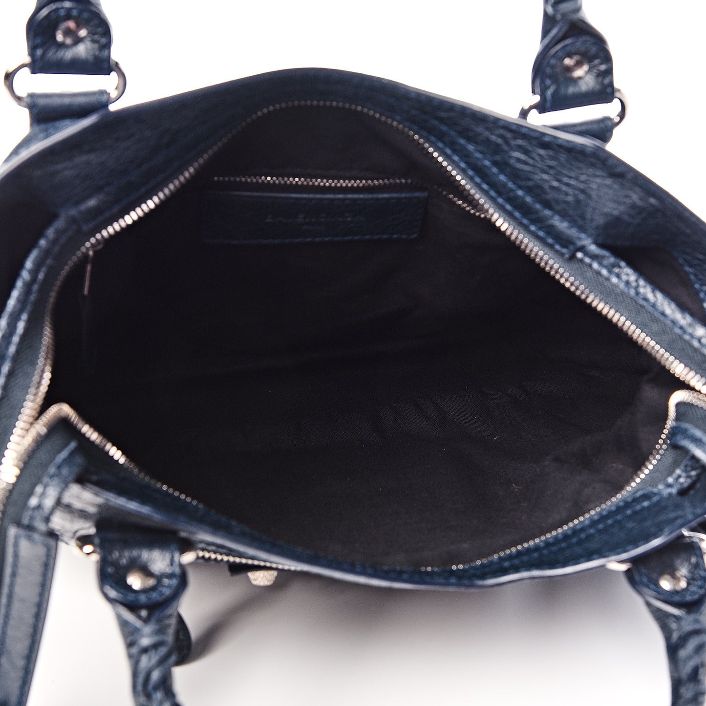 Agneau Giant 12 Silver Hardware Town Bleu Obscur