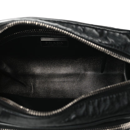 Prada Nappa Antique Multi-Pocket Shoulder Bag Black 5 of 9