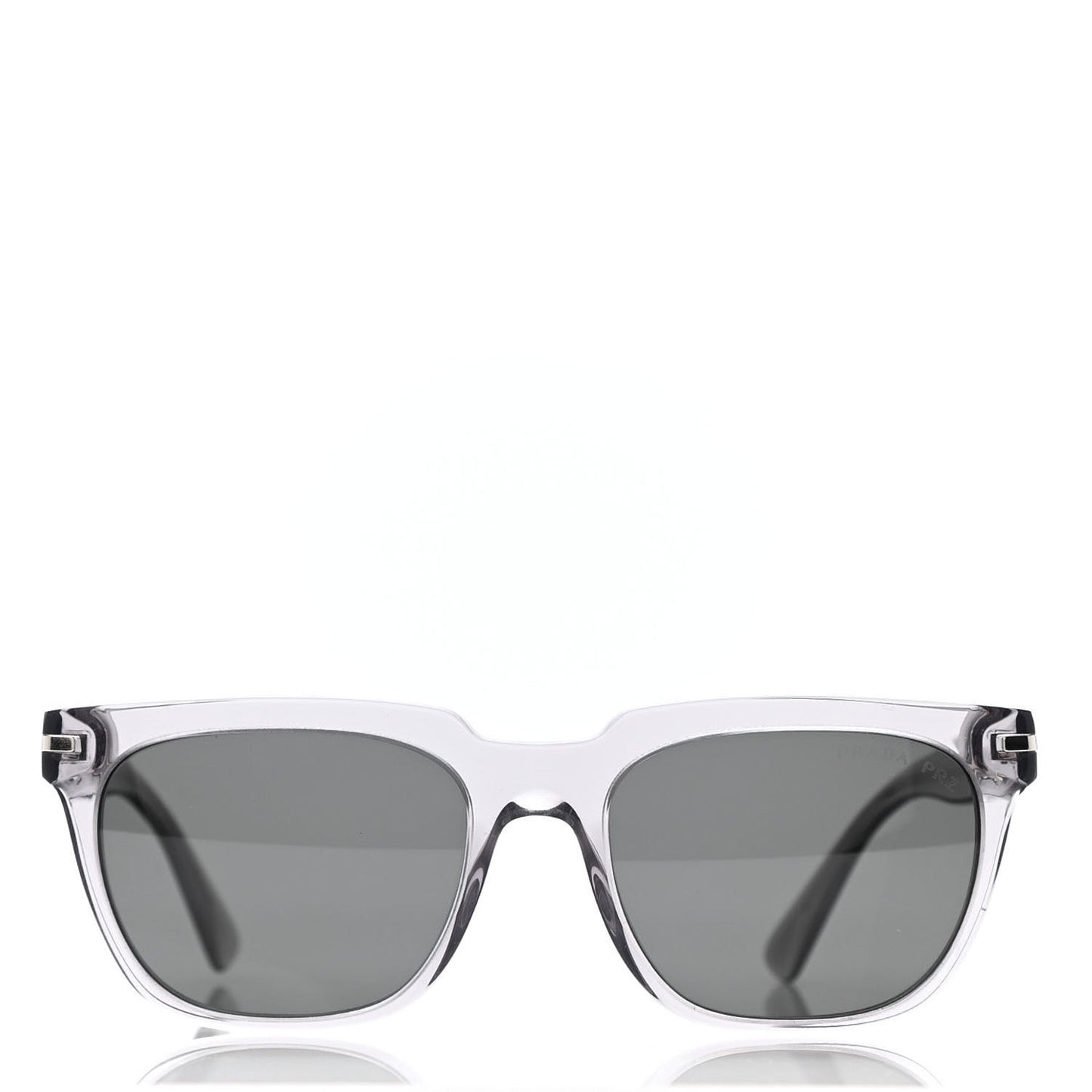 Square Polarized Sunglasses PR 04YS Transparent Grey