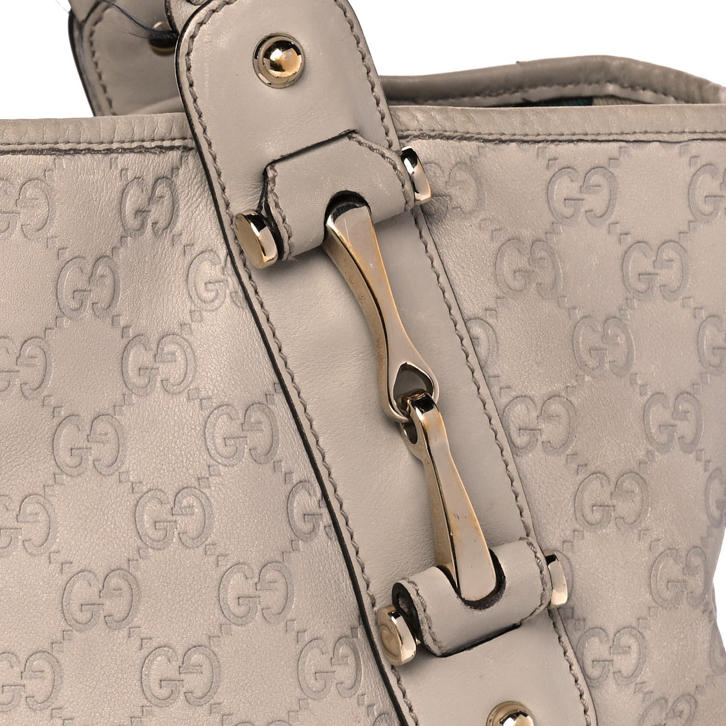Guccissima Medium Pelham Shoulder Bag Off White