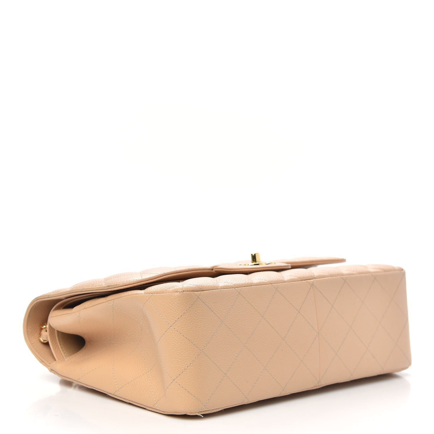 Chanel Caviar Quilted Jumbo Double Flap Beige Clair 4 of 14