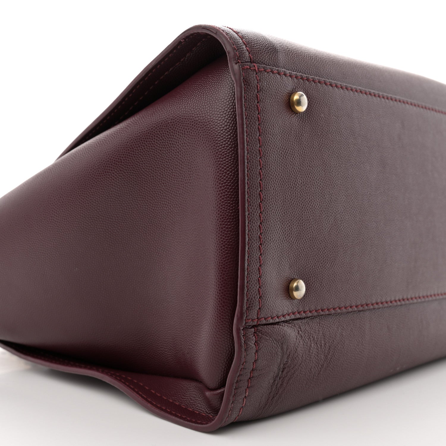 Chanel Caviar Small Studded Deauville Tote Burgundy 9 of 16