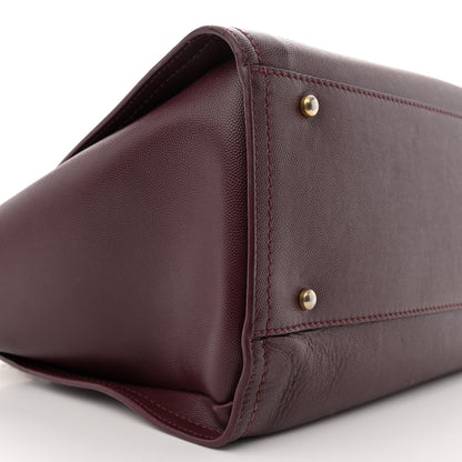 Chanel Caviar Small Studded Deauville Tote Burgundy 9 of 16