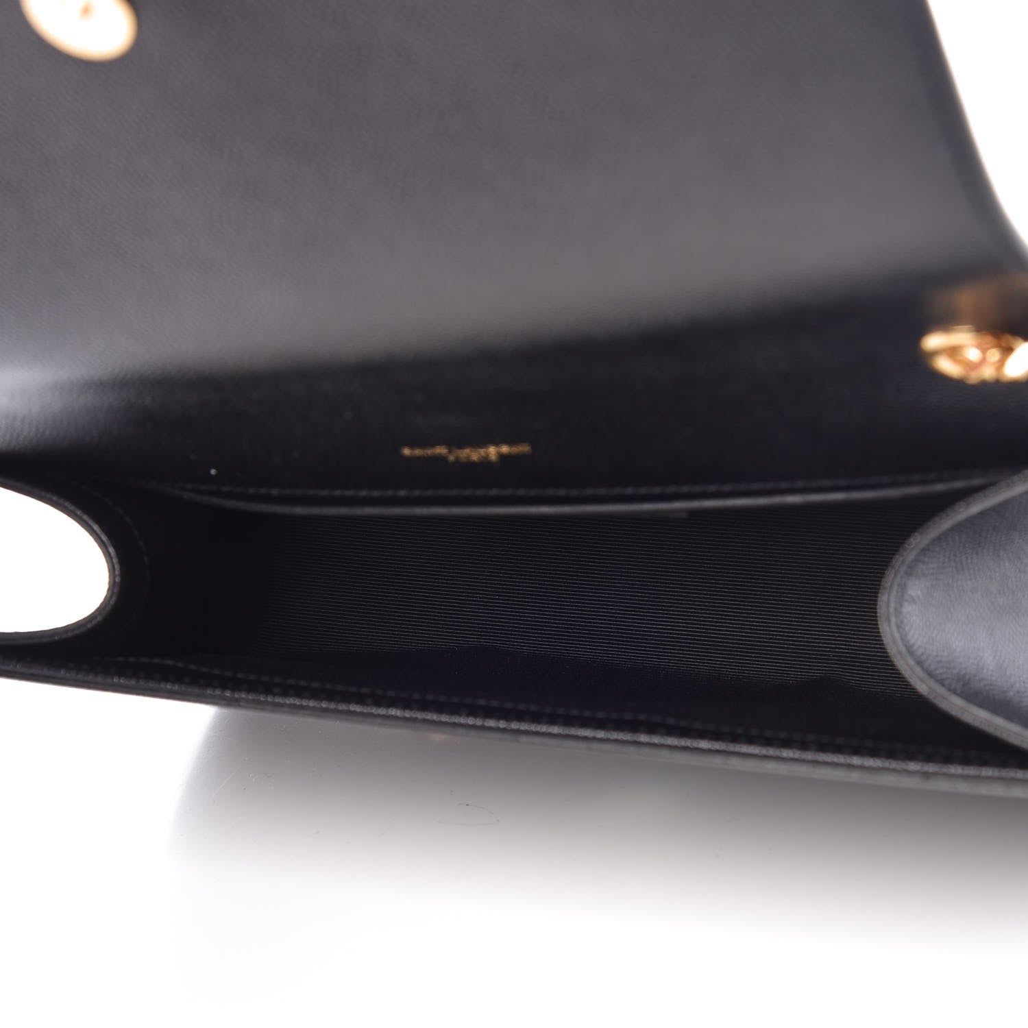 Saint Laurent Grain De Poudre Medium Classic Monogram Kate Satchel Black 5 of 7