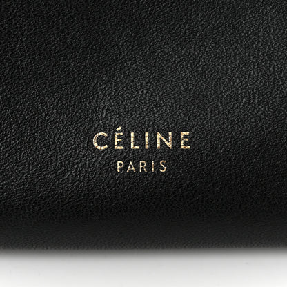 Celine Smooth Calfskin Flap Clasp Bag Black 6 of 10