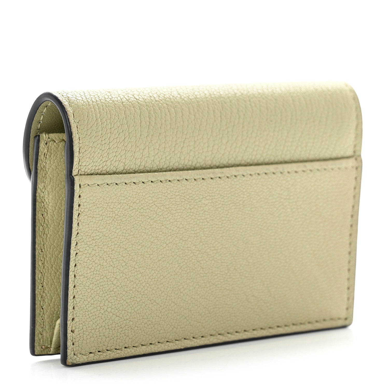 Christian Dior Goatskin Saddle Card Holder Desert Sage 3 of 7