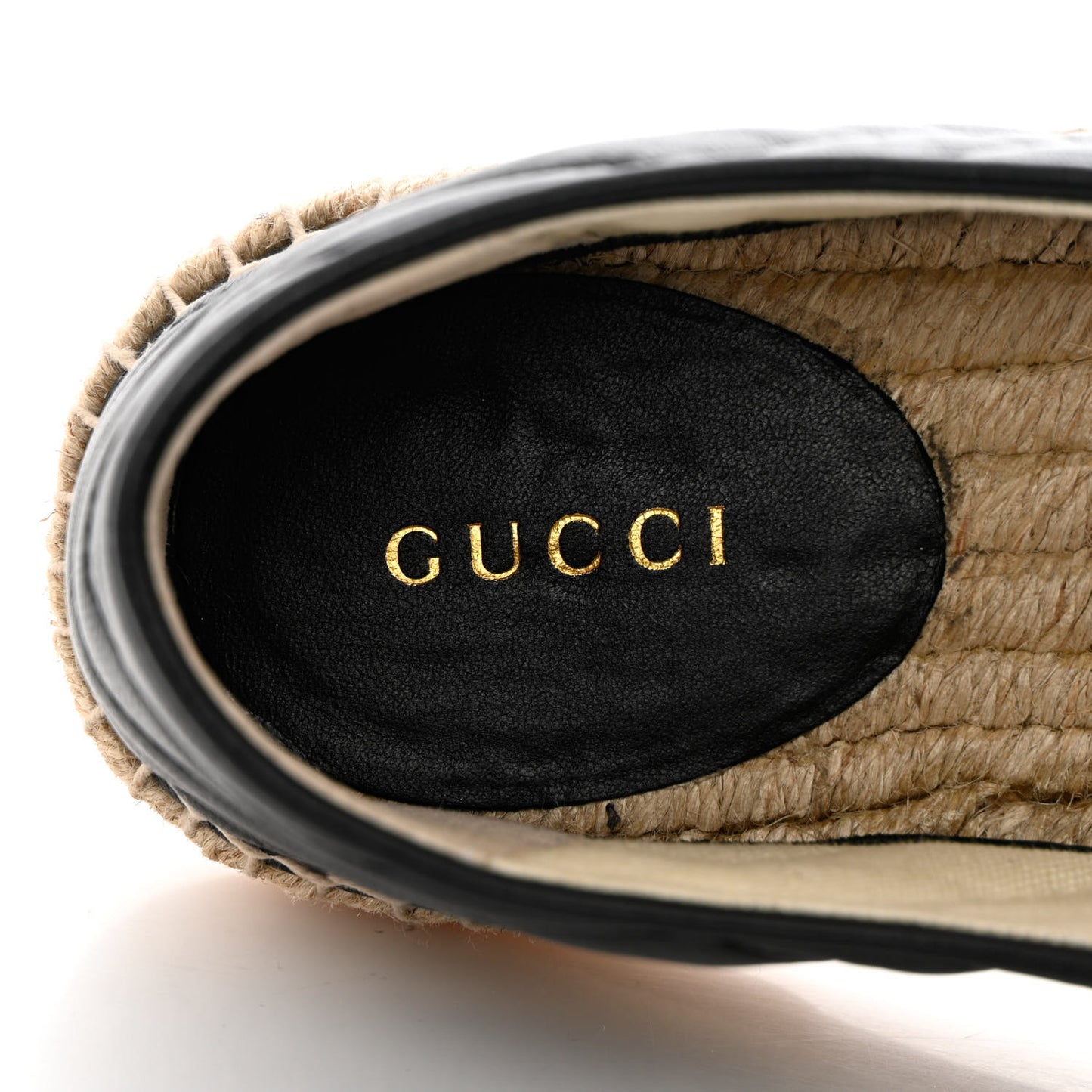 Nappa Matelasse GG Marmont Espadrilles 40.5 Black