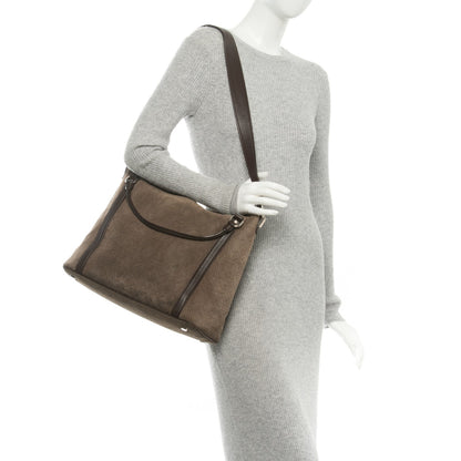 Louis Vuitton Monogram Suede Antheia IXIA MM BBrown 2 of 11