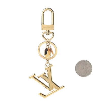 Louis Vuitton LV Facettes Bag Charm Key Holder Gold 2 of 5