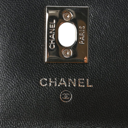 Chanel Lambskin Quilted Trendy CC Card Holder On Chain Black 10 of 23