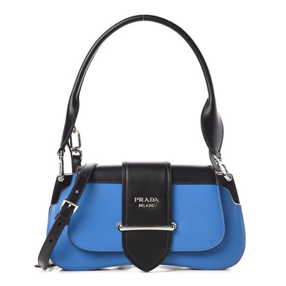 Prada City Calfskin Sidonie Shoulder Bag Marea Black 1 of 10