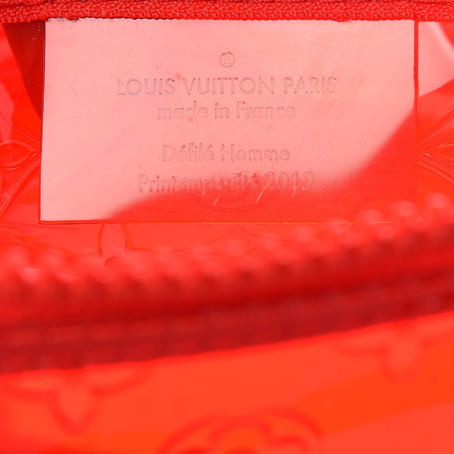 Louis Vuitton PVC Monogram Keepall Bandouliere 50 Grenadine Red 7 of 7