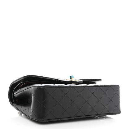 Chanel Lambskin Quilted Small Double Flap Black 4 of 11