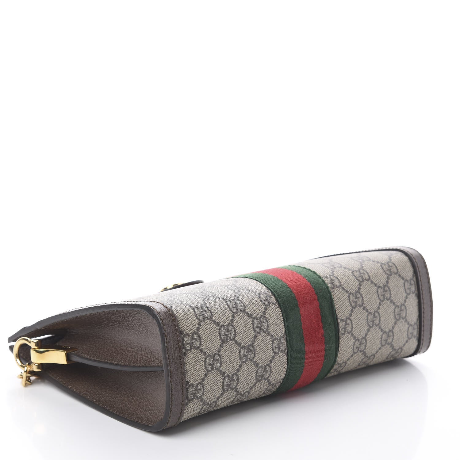 Gucci GG Supreme Monogram Web Small Ophidia Chain Shoulder Bag Brown 3 of 7