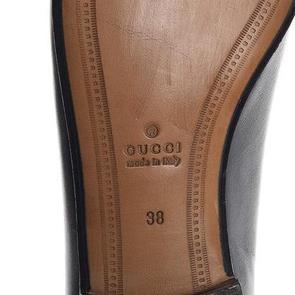 Gucci Calfskin Jordaan Loafers 38 Black 6 of 10