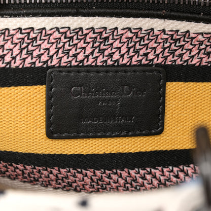 Christian Dior Canvas Embroidered Ciel De Reve Medium Lady D-Lite Latte Multicolor 6 of 11