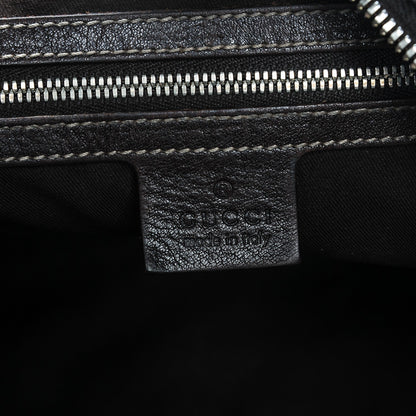 Gucci Monogram Web Studded Pelham Shoulder Bag Dark Brown 6 of 11