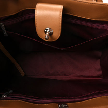 Chanel Caviar Medium Cerf Executive Shopper Tote Dark Beige 4 of 6