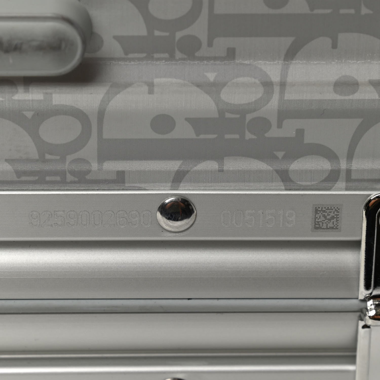 Christian Dior X RIMOWA Aluminum Gradient Cabin Luggage Silver 6 of 13