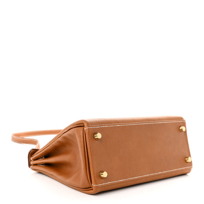 Hermes Barenia Faubourg Kelly Retourne 25 Fauve 4 of 12