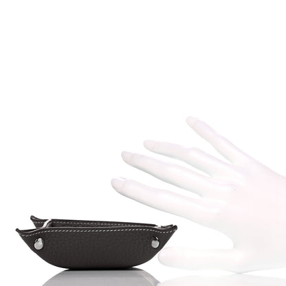 Hermes Taurillon Clemence Mini Mises et Relances Change Tray Etoupe 2 of 8