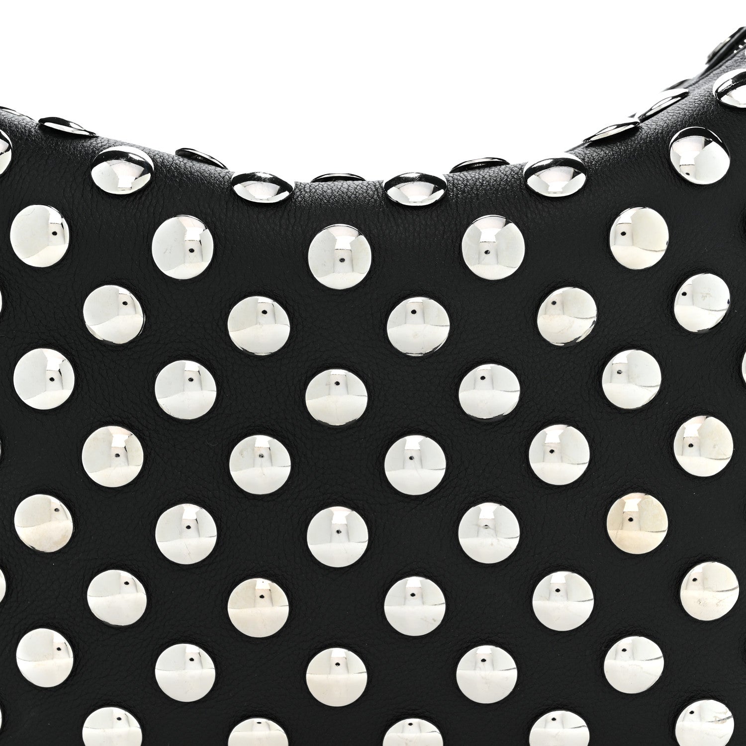 Khaite Pebbled Sport Calfskin Studded Elena Black 7 of 9
