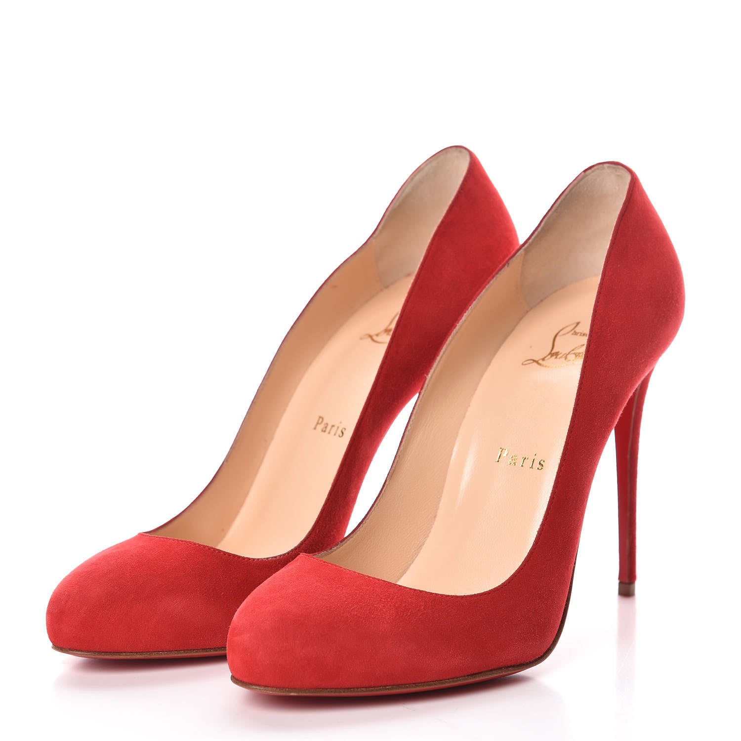 Christian Louboutin Suede Dorissima 100 Pumps 39 Oeillet 3 of 6