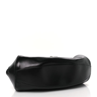Christian Dior Calfskin Diva Logo Plate Bag Black 4 of 9