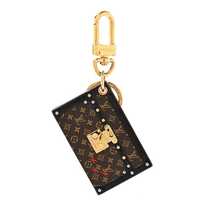 Louis Vuitton Petite Malle Bag Charm Key Holder Brown 1 of 4