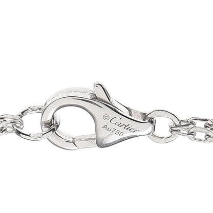Cartier 18K White Gold 2 Diamond LOVE Necklace 5 of 7