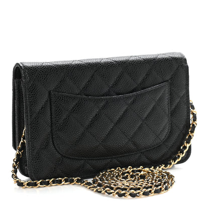 Chanel Caviar Quilted Wallet On Chain WOC Black 3 of 10