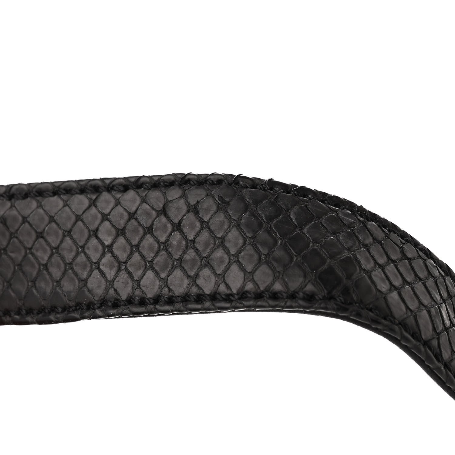 Chanel Snakeskin Box Kisslock Crosssbody Black 11 of 11