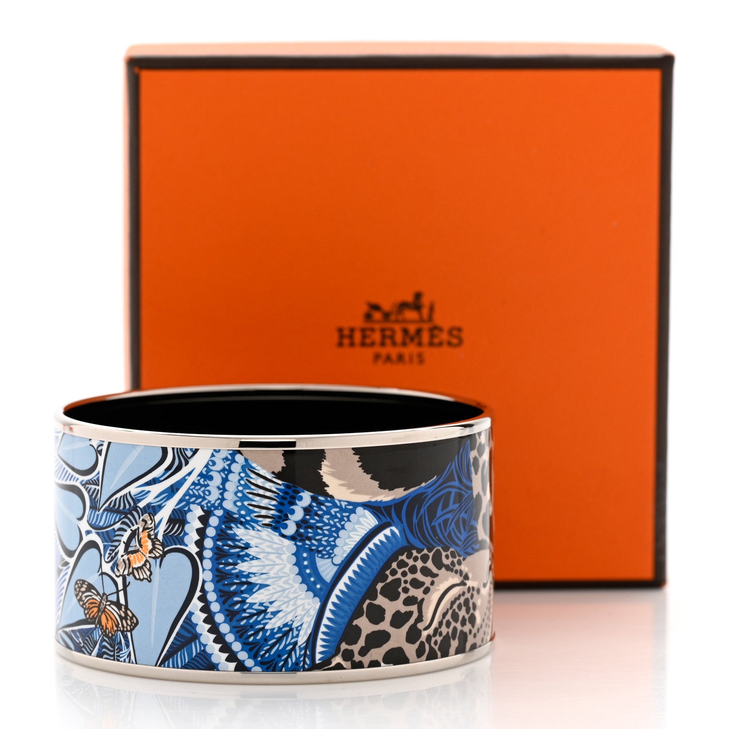 Hermes Enamel Printed Extra Wide Bracelet 65 6 of 6