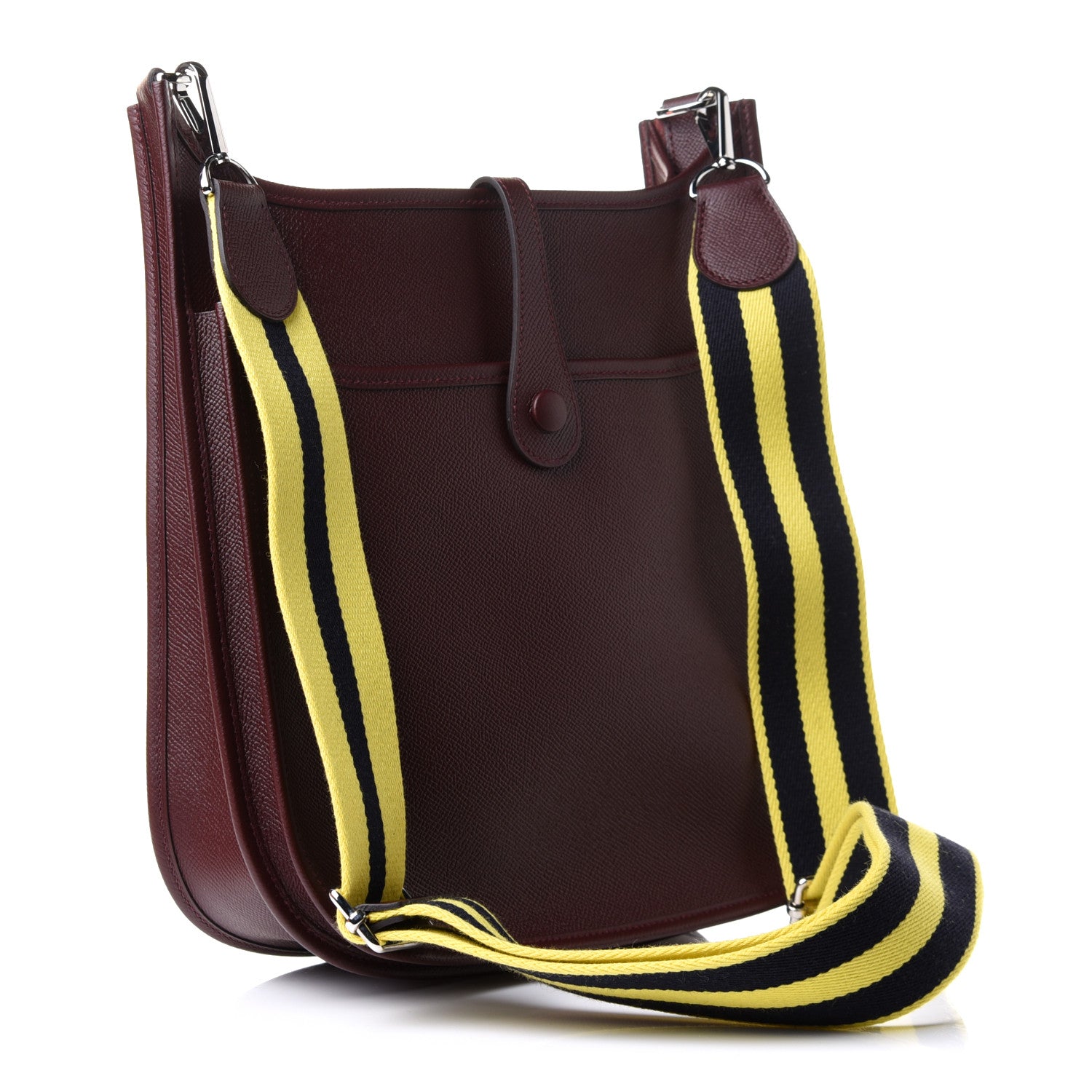 Hermes Epsom Amazone Evelyne III PM Bordeaux Lime 3 of 10