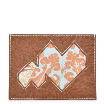 Hermes Epsom Petit H Heart Passport Holder Gold 1 of 6