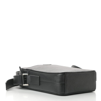 Prada Saffiano Flat Messenger Bag Black 4 of 11