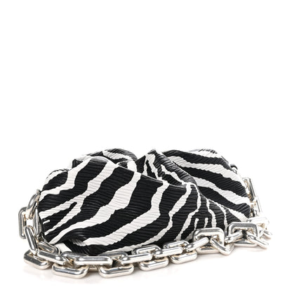 Bottega Veneta Nappa Zebra Print The Pouch Chain White Black 3 of 11