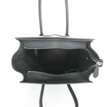 Celine Drummed Calfskin Micro Luggage Black 5 of 7