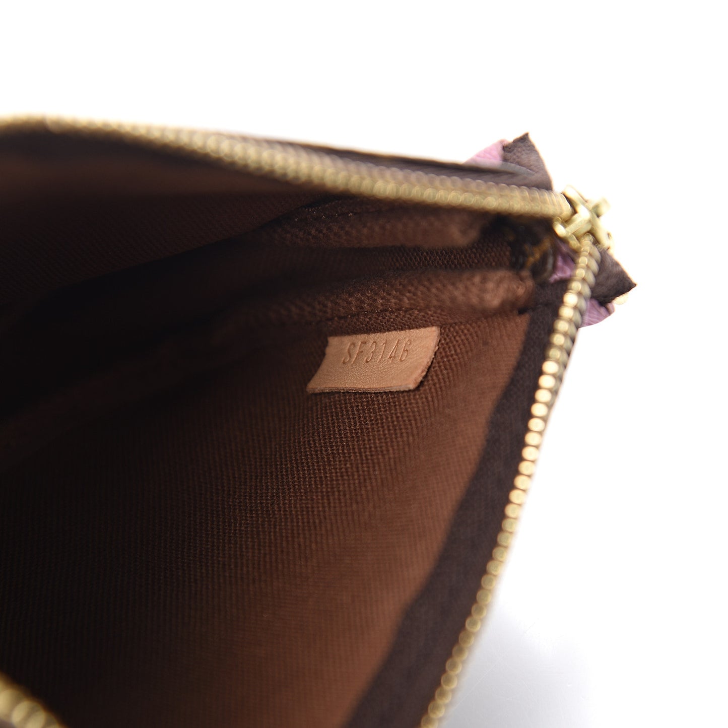 Monogram 2016 Christmas Animation Mini Pochette Accessories Rose Ballerine