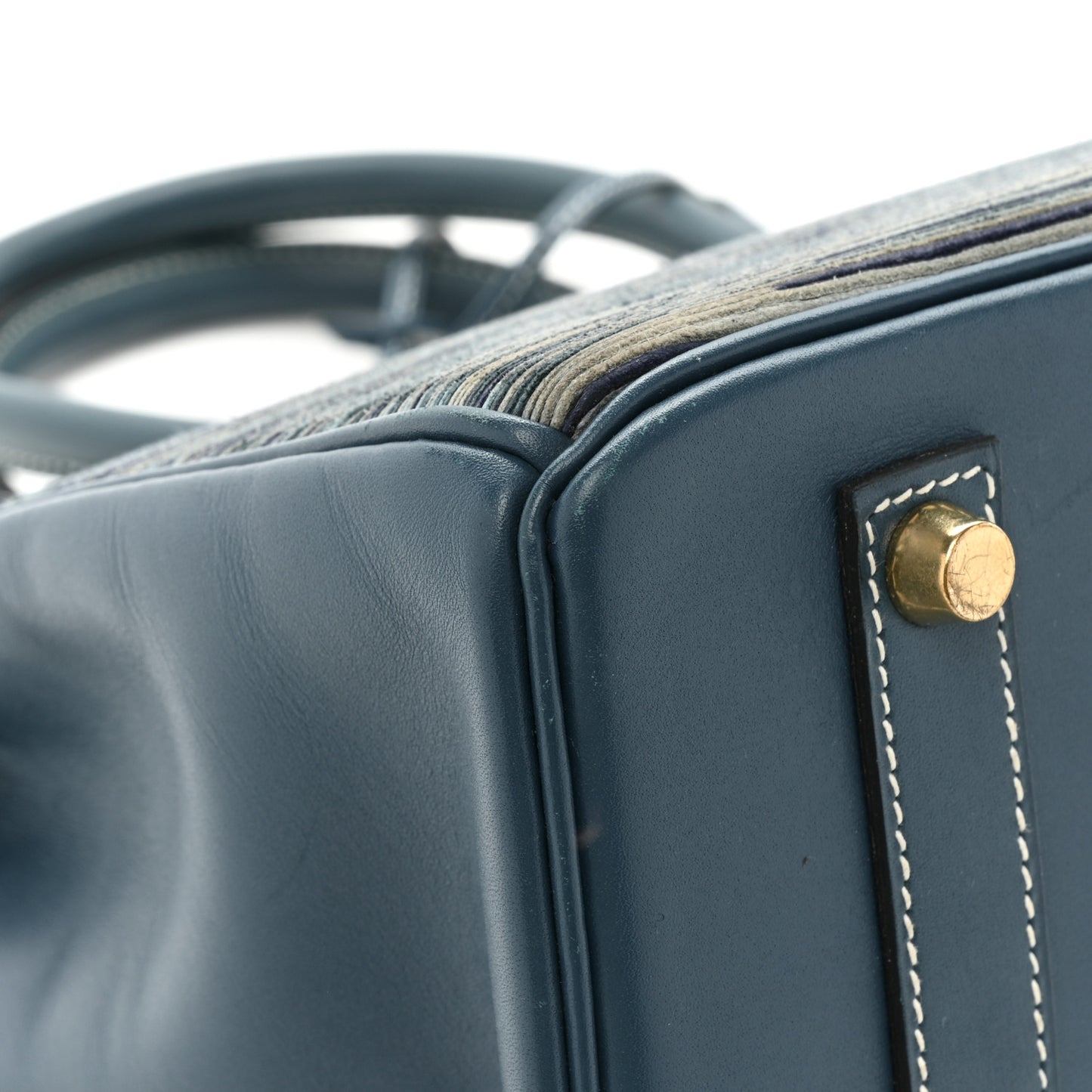 Evercalf Vibrato Birkin 35 Bleu Thalassa