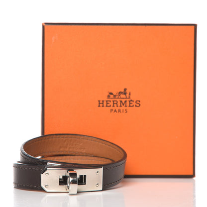 Hermes Chamonix Kelly Double Tour Bracelet S Chocolate 8 of 8