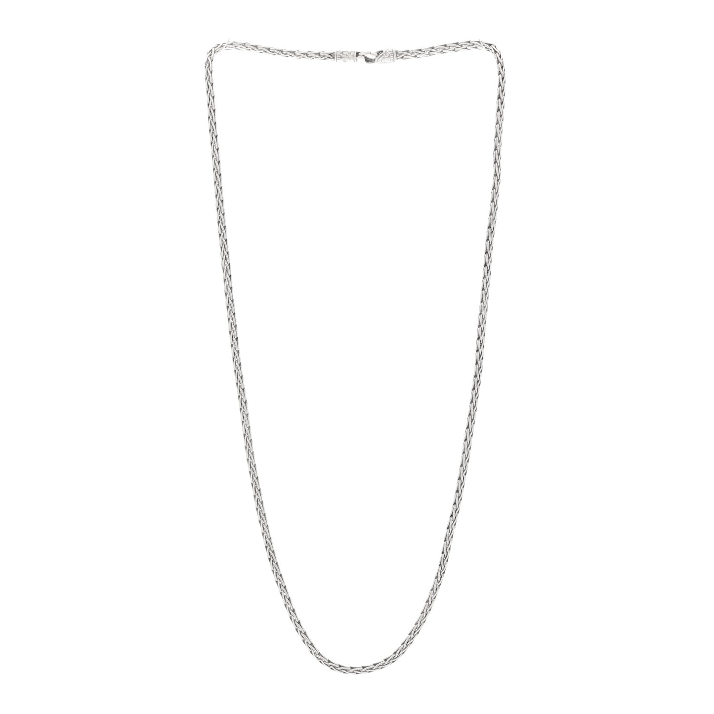 Sterling Silver 3.5mm Wheat Chain Necklace 20"