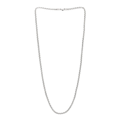 John Hardy Sterling Silver 3.5mm Wheat Chain Necklace 20" 3 of 4
