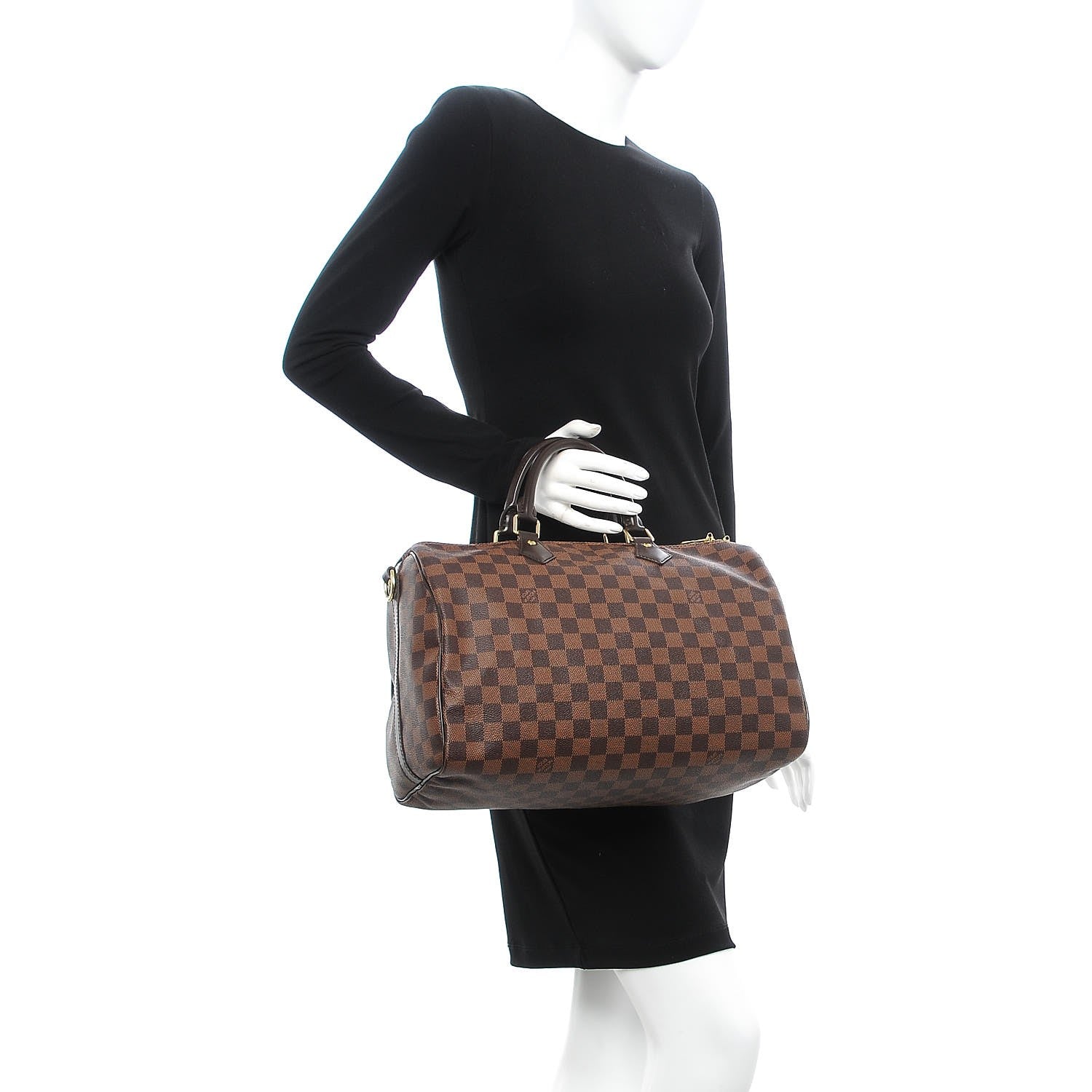 Louis Vuitton Damier Ebene Speedy Bandouliere 35 3 of 21