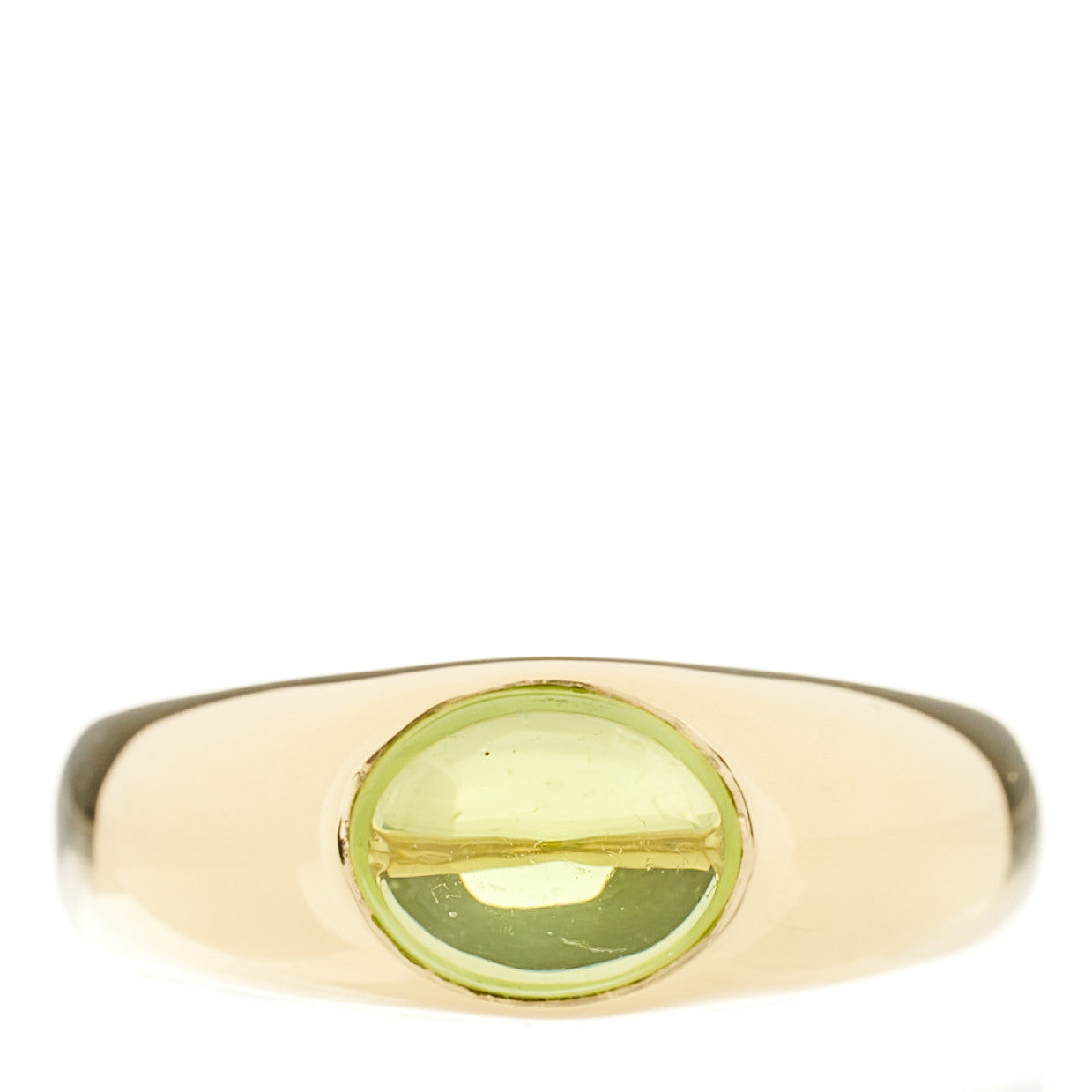 Tiffany 18K Yellow Gold Peridot Ring 59 8.75 1 of 5