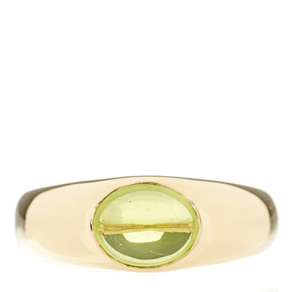 Tiffany 18K Yellow Gold Peridot Ring 59 8.75 1 of 5