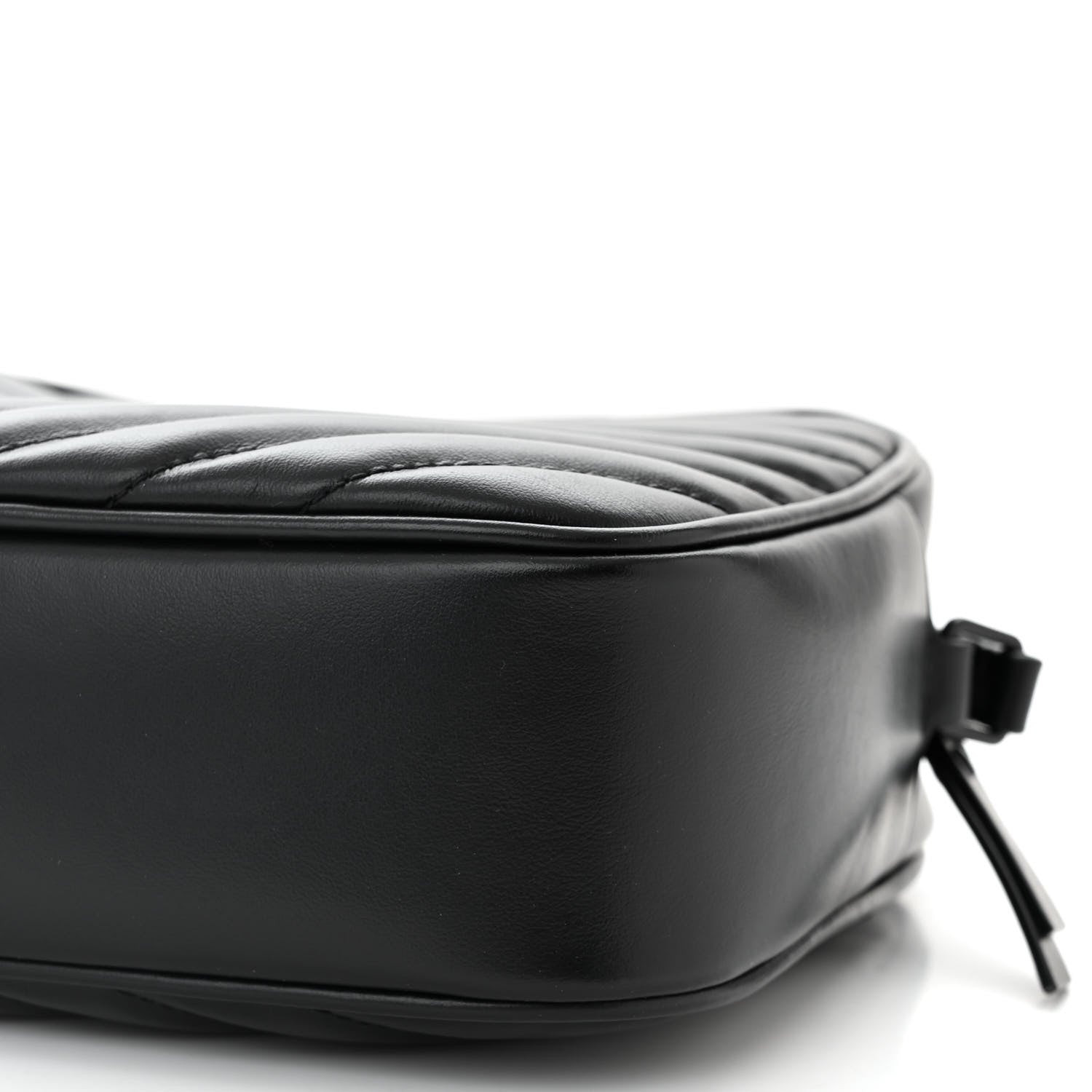 Saint Laurent Calfskin Matelasse Monogram Monochrome Lou Camera Bag Black 10 of 11
