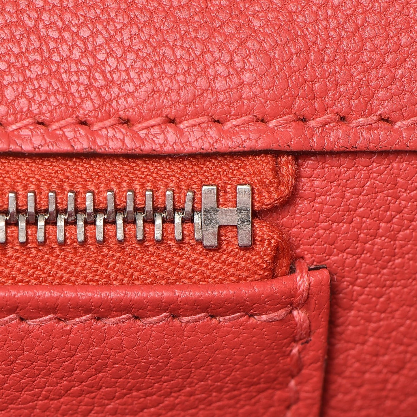 Togo Birkin 35 Rouge Pivoine