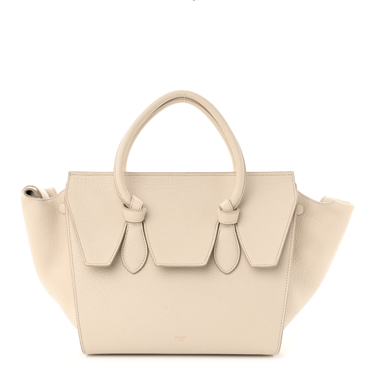 Celine Crisped Calfskin Mini Tie Knot Tote Chalk 1 of 11